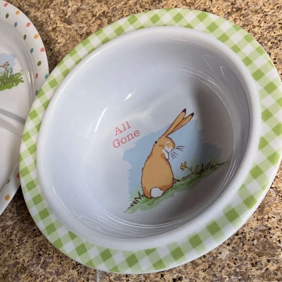 Children's Dinnerware Set with Rabbit Design - Picture 2 of 10